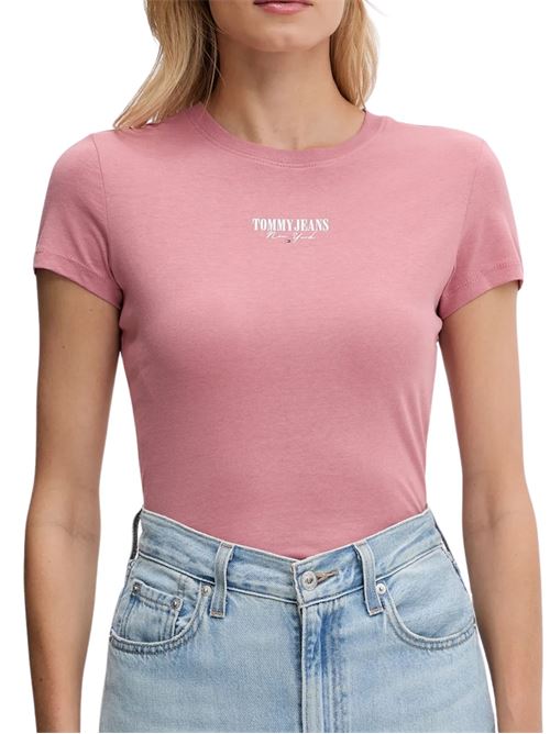 T-shirt rosa in cotone Tommy Jeans | DW0DW20913TI0